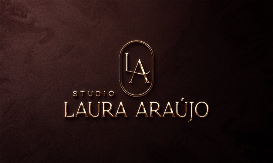 Identidade visual de Studio Laura Araújo, salão de beleza