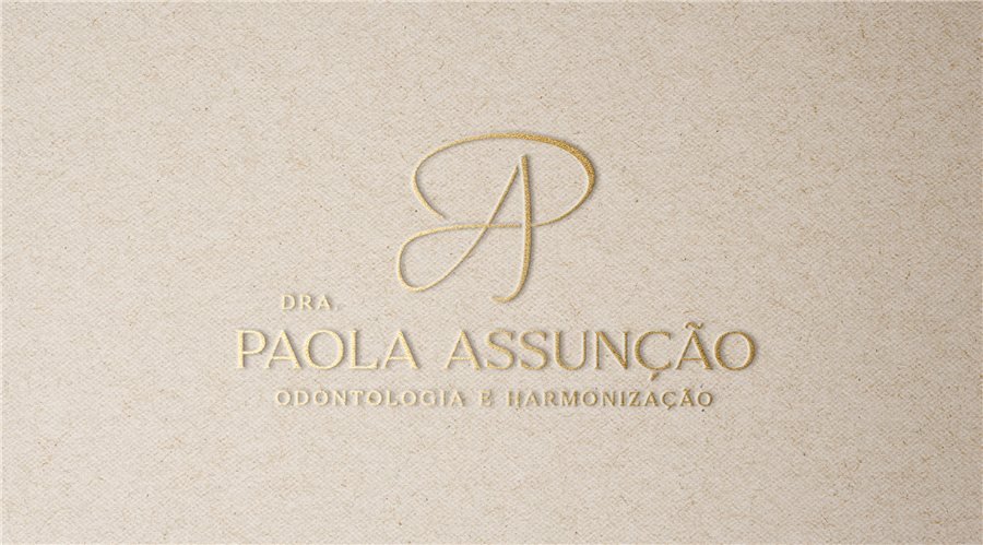 Identidade visual de Dra. Paola Assunção, odontologia e harmonização