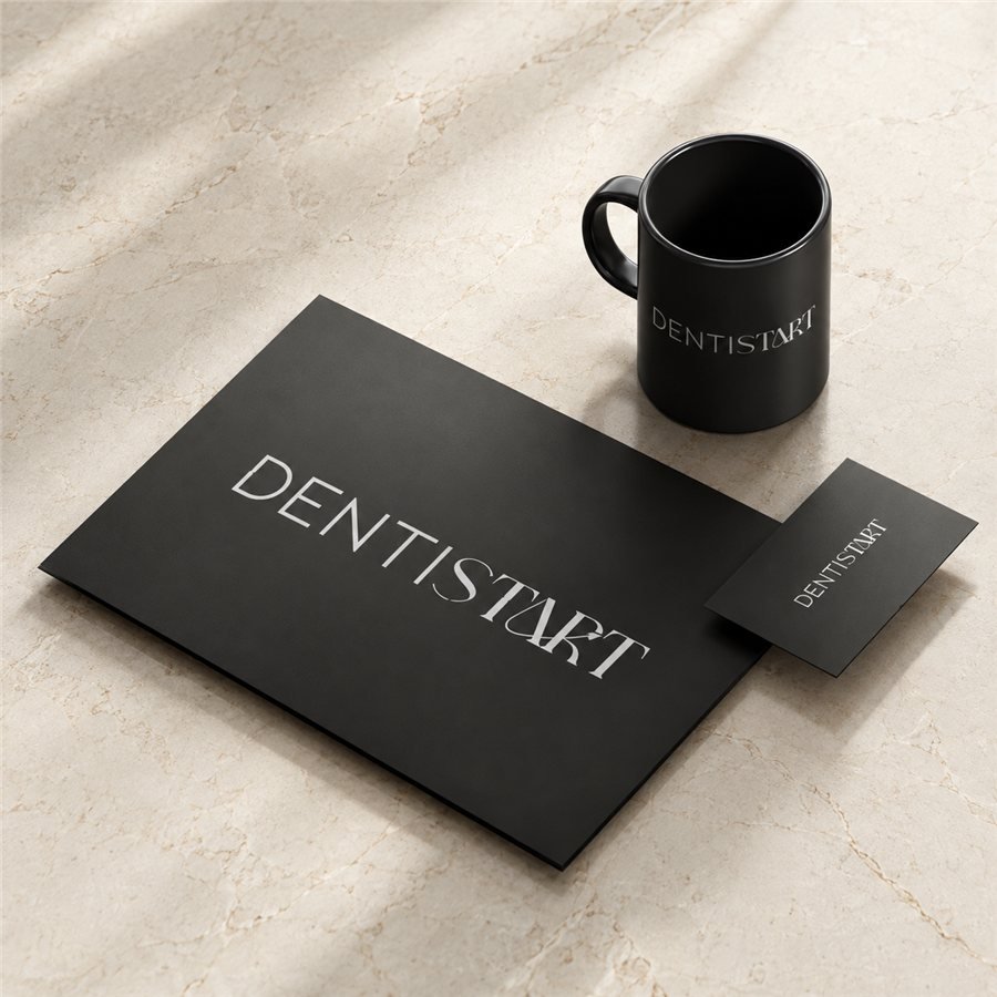 Identidade visual de Dentistart, curso