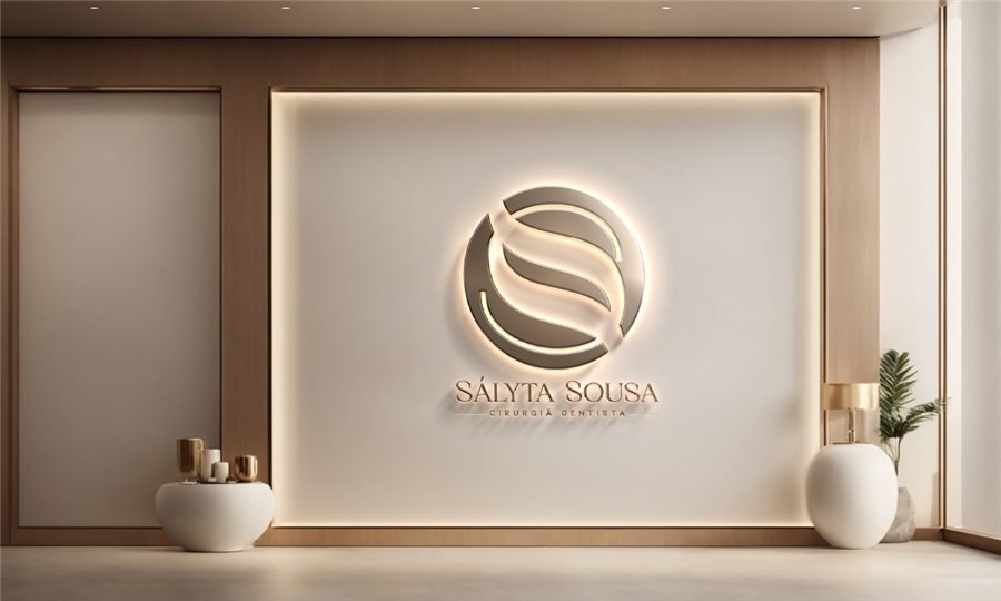 Identidade visual de Dra. Sályta Sousa, cirurgiã-dentista