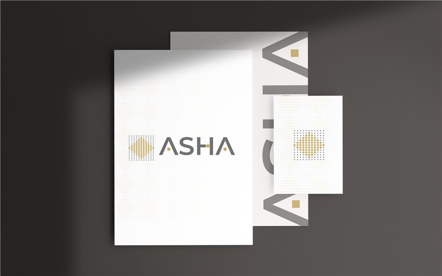 Identidade visual de Asha, IA do nicho médico