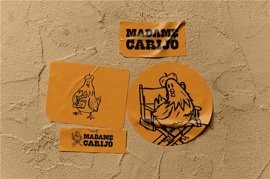 Identidade visual de Madame Carijó, produtora audiovisual