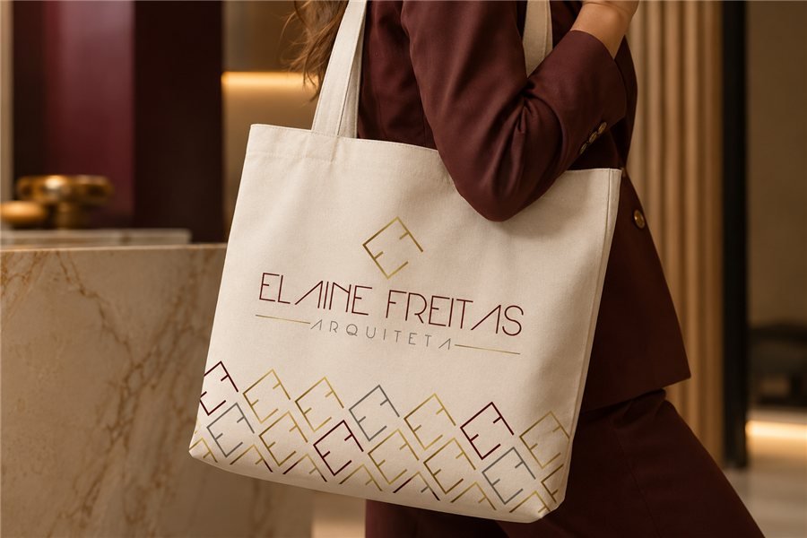 Identidade visual de Elaine Freitas, arquiteta