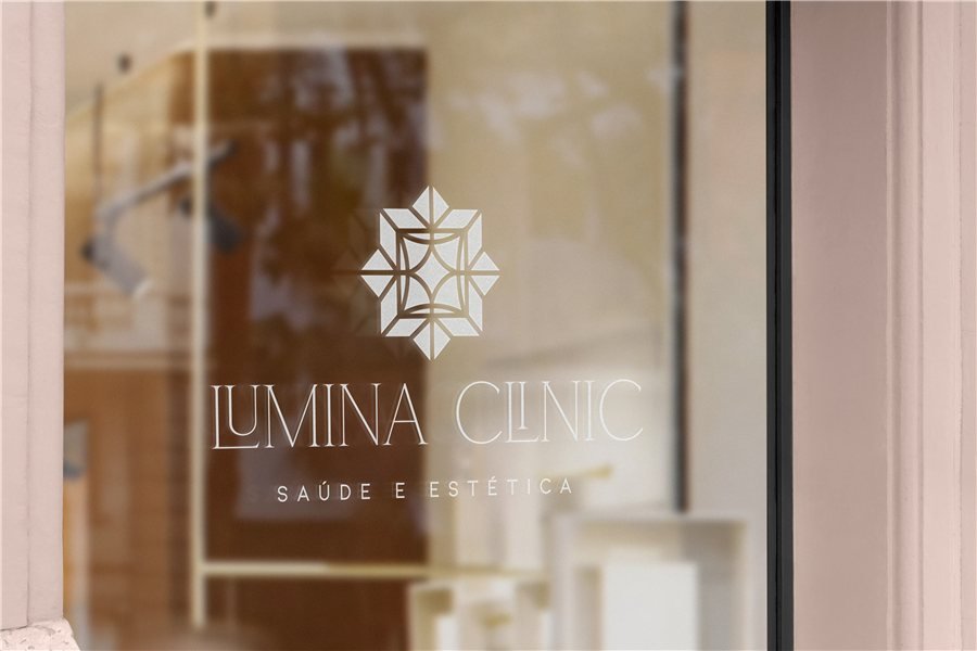 Identidade visual de Lumina Clinic, clínica de estética