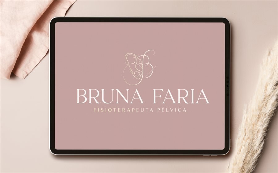 Identidade visual de Bruna Faria, fisioterapeuta pélvica