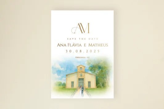 Identidade visual de casamento da noiva Ana Flávia, Uberlândia, MG