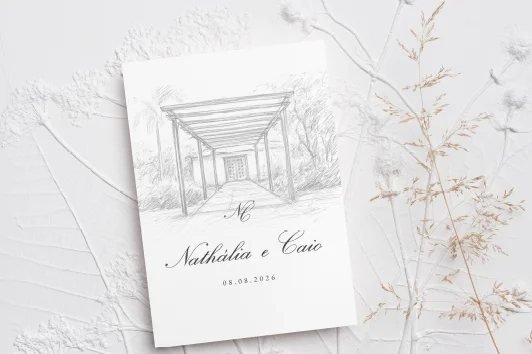 Identidade visual de casamento da noiva Nathália, Uberlândia, MG
