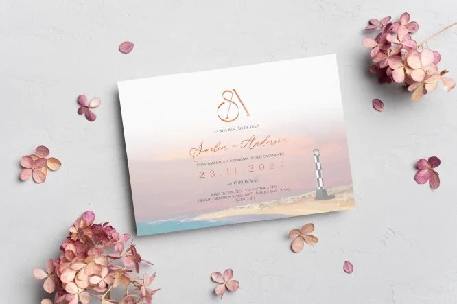 Identidade visual de casamento da noiva Swellen, Natal, RN