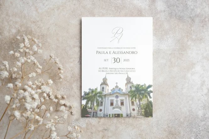 Identidade visual de casamento da noiva Paula, São Paulo, SP