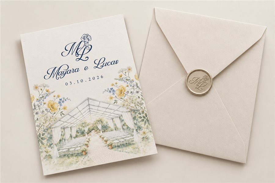 Identidade visual de casamento da noiva Mayara, Rio de Janeiro, RJ