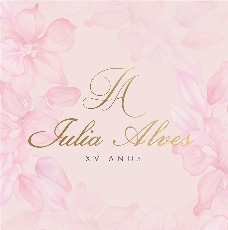Identidade visual de 15 anos, bar e bat mitzvá: 15 anos Júlia