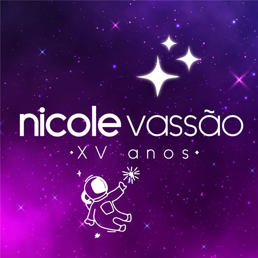 Identidade visual de 15 anos, bar e bat mitzvá: 15 anos Nicole