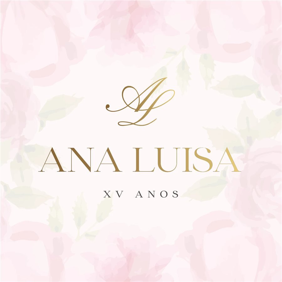 Identidade visual de 15 anos, bar e bat mitzvá: 15 anos Ana Luiza