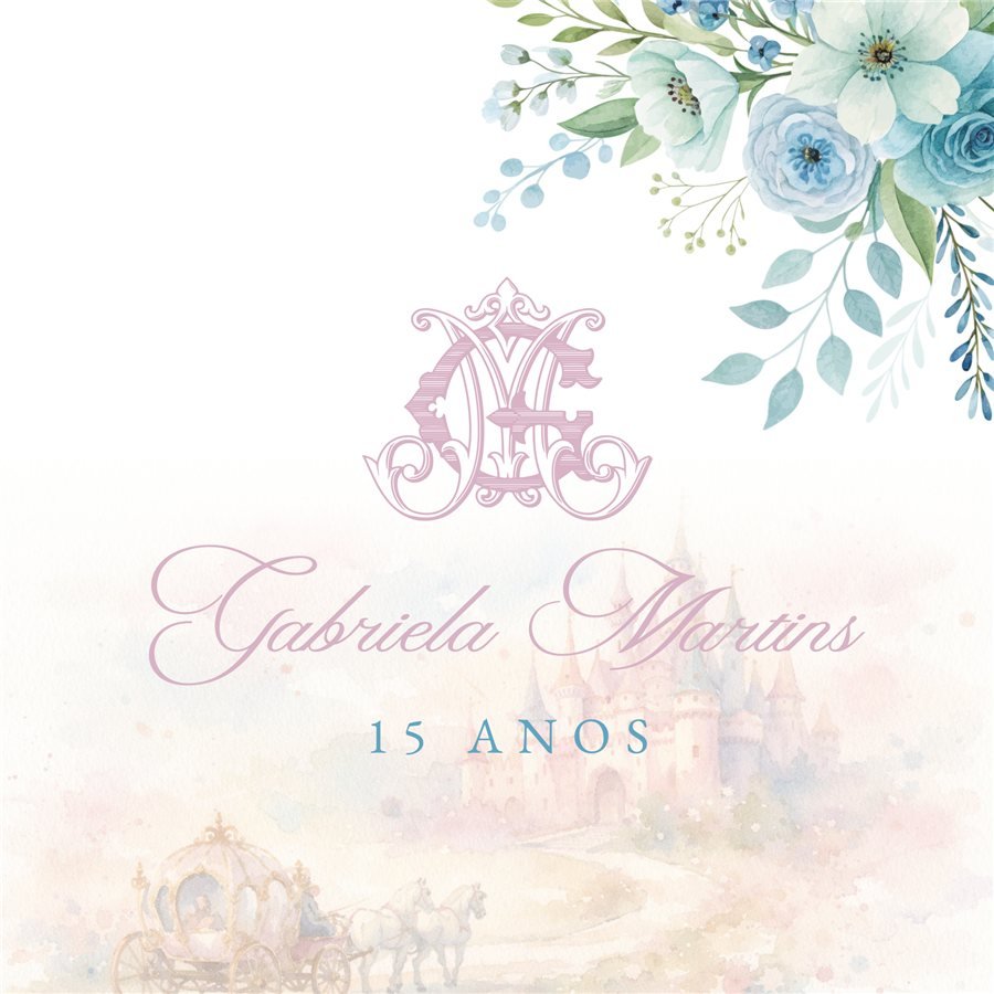 Identidade visual de 15 anos, bar e bat mitzvá: 15 anos Gabriela