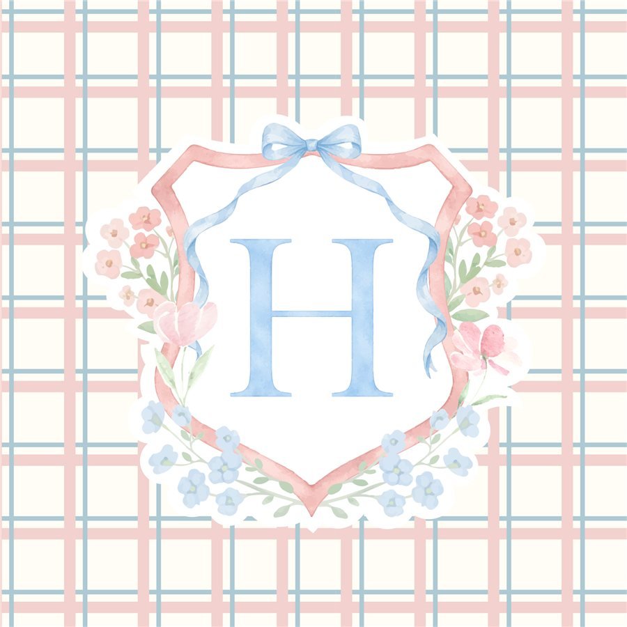 Identidade visual de chá de bebê e batizado: Baby Helena