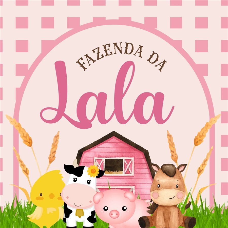 Identidade visual de festa infantil: Aniversário Lala