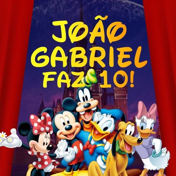 Identidade visual de festa infantil: Aniversário João Gabriel
