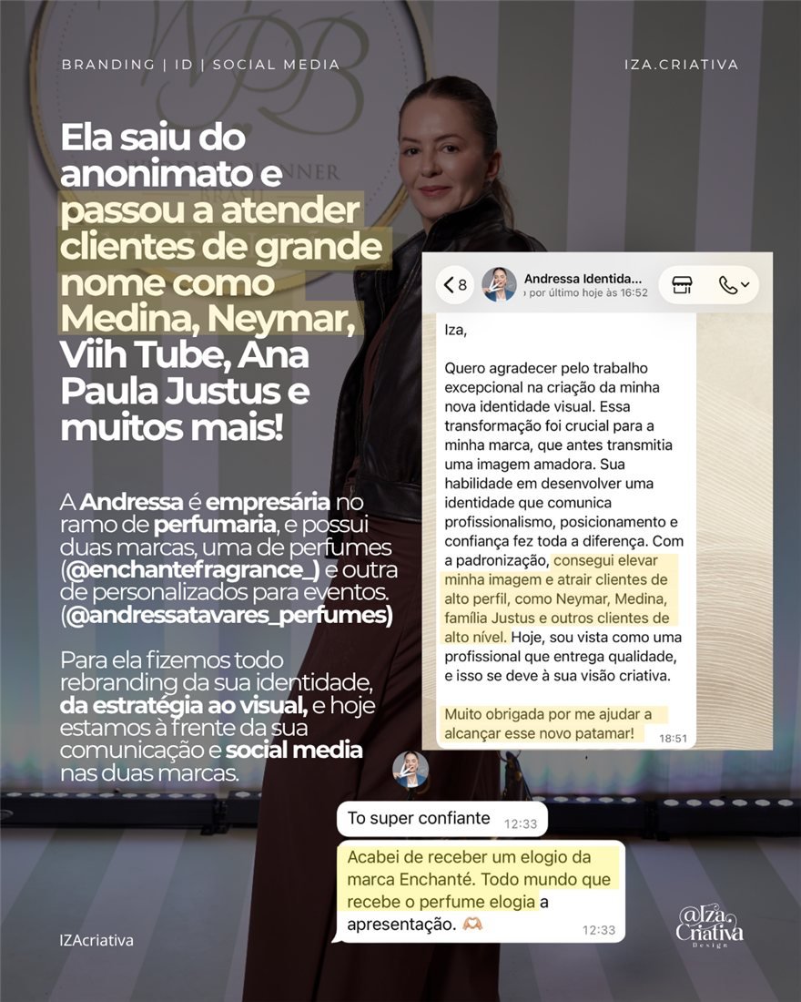 Depoimento da Andressa Tavares sobre o trabalho de social media